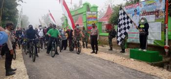Gowes Bareng Penutupan TMMD 110 Bojonegoro Dibuka Kepala Bakorwil